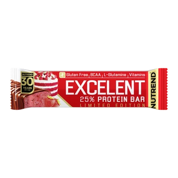 NUTREND Excelent p. bar 85g Strawberry Cake NUTREND Excelent p. bar 85g Strawberry Cake