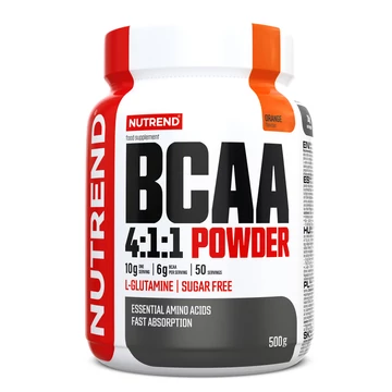 NUTREND BCAA 4:1:1 POWDER 500g Orange NUTREND BCAA 4:1:1 POWDER 500g Orange