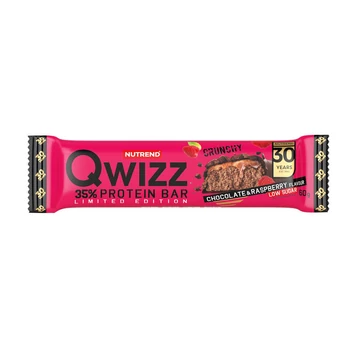 NUTREND QWIZZ Protein Bar 60g Chocolate+Raspberry NUTREND QWIZZ Protein Bar 60g Chocolate+Raspberry