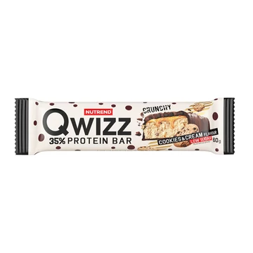 NUTREND QWIZZ Protein Bar 60g Cookies&Cream NUTREND QWIZZ Protein Bar 60g Cookies&Cream