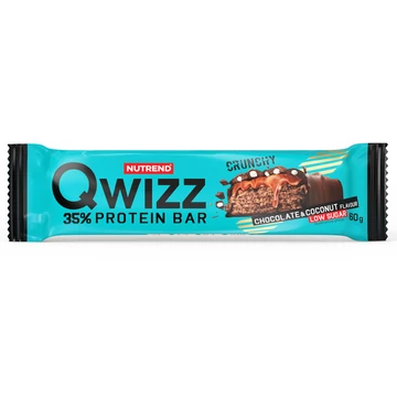 NUTREND QWIZZ Protein Bar 60g Chocolate+Coconut NUTREND QWIZZ Protein Bar 60g Chocolate+Coconut