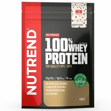 NUTREND 100% Whey Protein 400g Cookies & Cream