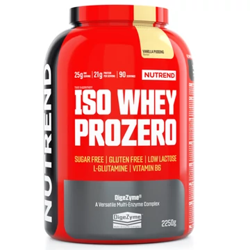 NUTREND Iso Whey Prozero 2250g Vanilla Pudding