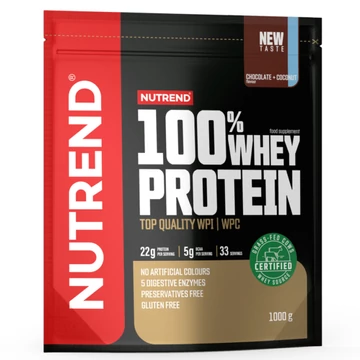 NUTREND 100% Whey Protein 1000g Chocolate+Coconut