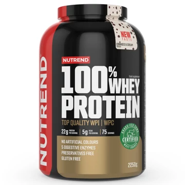 NUTREND 100% Whey Protein 2250g Cookies & Cream