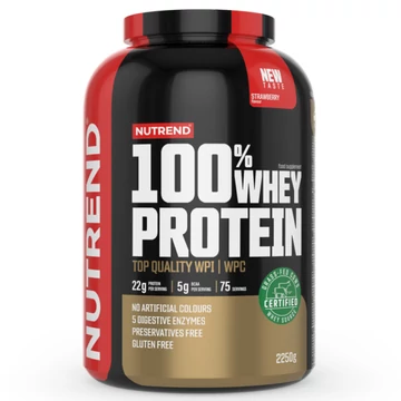 NUTREND 100% Whey Protein 2250g Strawberry