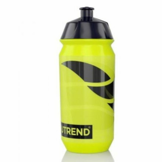 NUTREND Sport Bottle Bidon 500m, Yellow with Black Print 2019