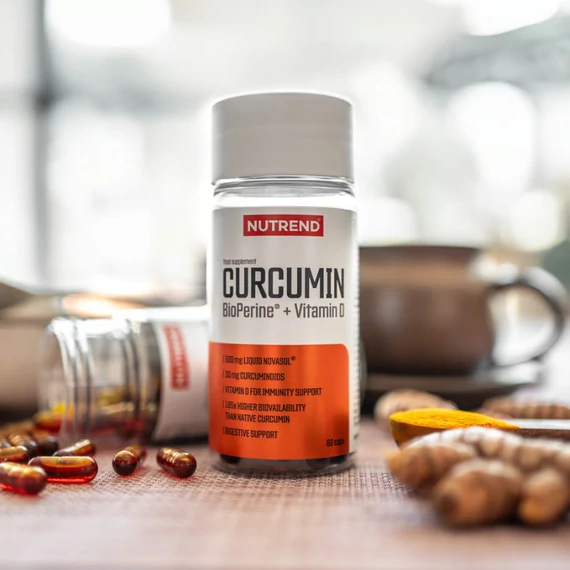 NUTREND CURCUMIN + BIOPERINE + VITAMIN D 60 caps