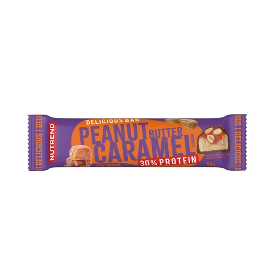Nutrend DELICIOUS BAR, 50 g, peanut butter+caramel