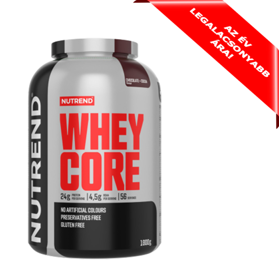 NUTREND Whey Core 1800 g Chocolate+Cocoa