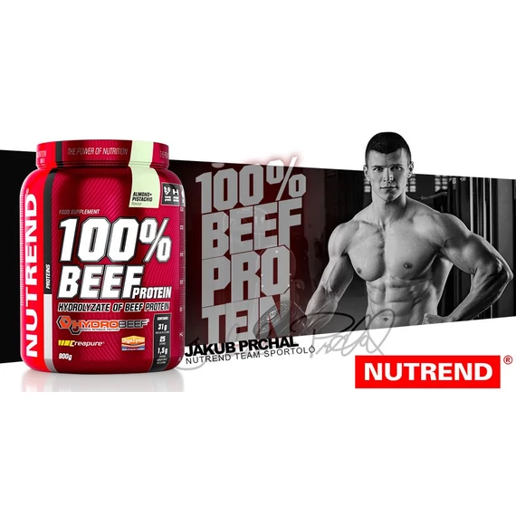 NUTREND 100% Beef Protein 900g Almond-Pisctachio