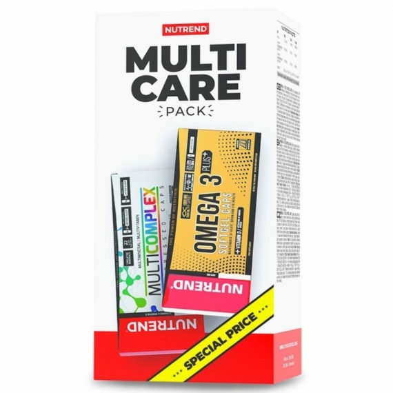 NUTREND Multi Care Van Omega 3 Plus Softgel Caps, 120caps+ Multicomplex Compressed Caps, 60caps