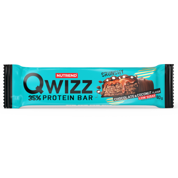 NUTREND QWIZZ Protein Bar 60g Chocolate+Coconut
