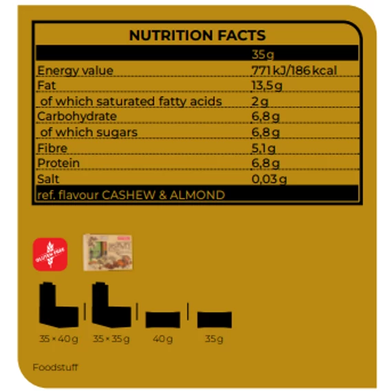 NUTREND DeNuts 35g Cashew+Almond