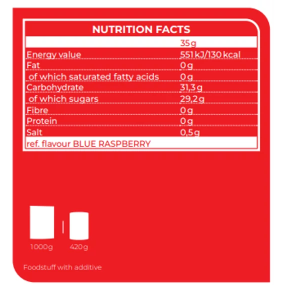 NUTREND Isodrinx with Caffeine 420g Blue Raspberry