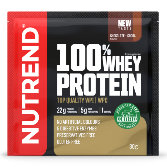 NUTREND 100% Whey Protein 30g Chocolate+Cocoa