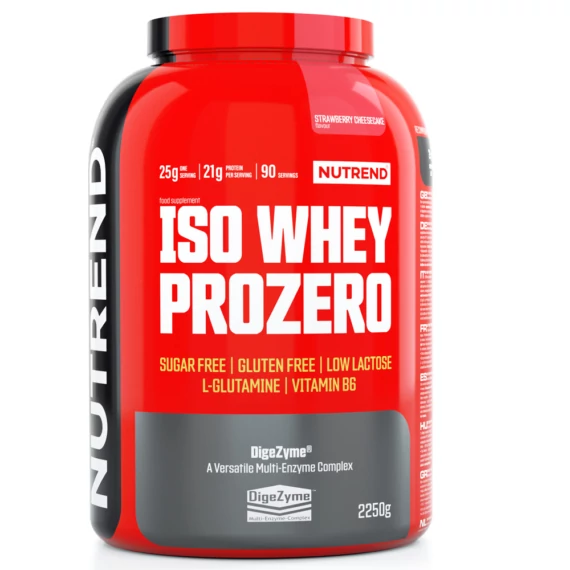 NUTREND Iso Whey Prozero 2250g Strawberry Cheesecake