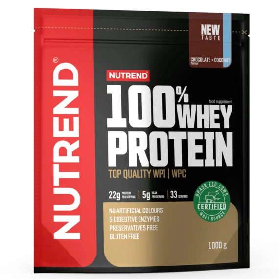 NUTREND 100% Whey Protein 1000g White Chocolate+Coconut