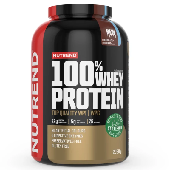 NUTREND 100% Whey Protein 2250g Chocolate+Coconut